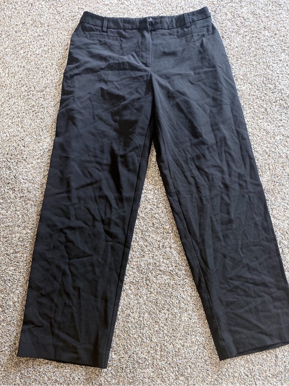 Classic Black Straight-Leg Trousers for Women